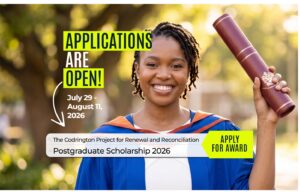 Applications open for the Codrington Project Postgraduate Scholarship 2026